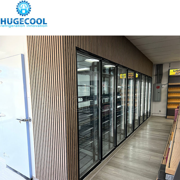 Supermarket Glass Door Walk in Cooler Display Cold Room